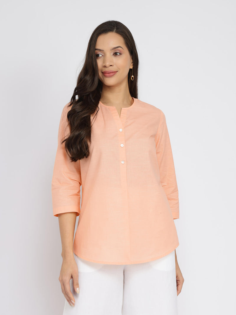 Cotton Solid Top - Orange