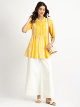 Rayon Stripe Play Tunic - Yellow