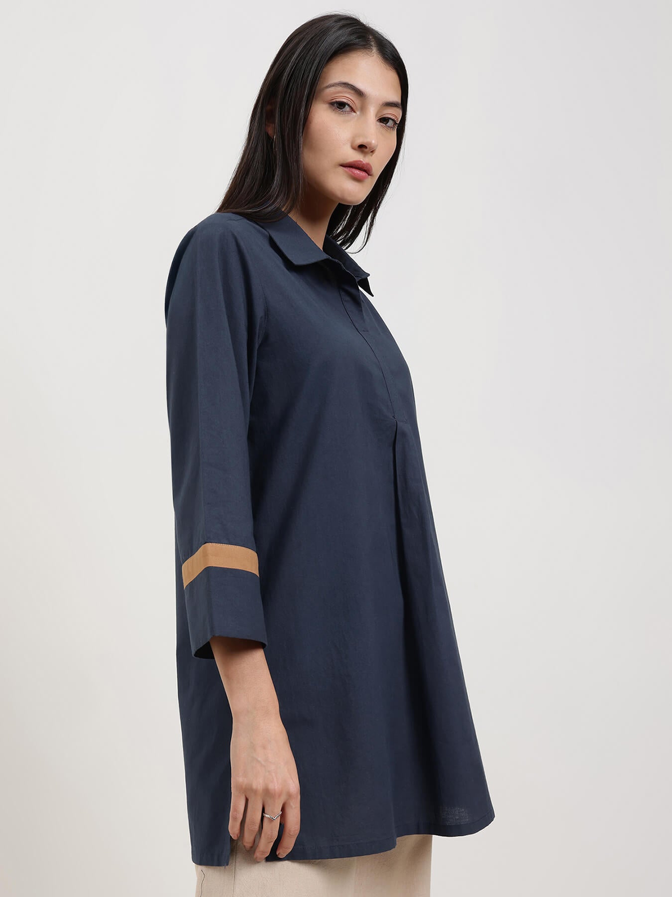 Cotton Solid Top - Navy