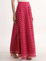 Buy Lime Green and Pink Chevron Print Skirt Set Online | Pinkfort