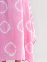 Buy Pink Tie and Dye Handkerchief Dress Online | Pink Fort