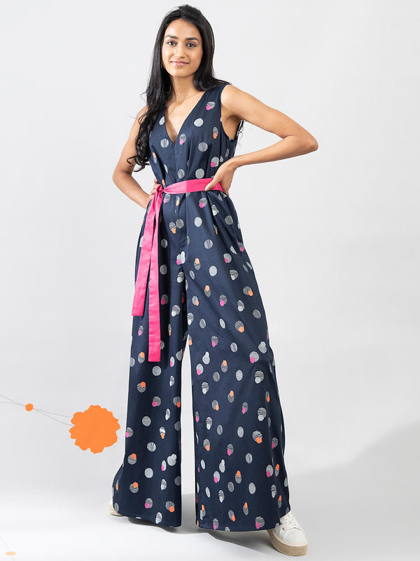 Buy Navy pinkfort Sleeveless Jumpsuit Online | pinkfort