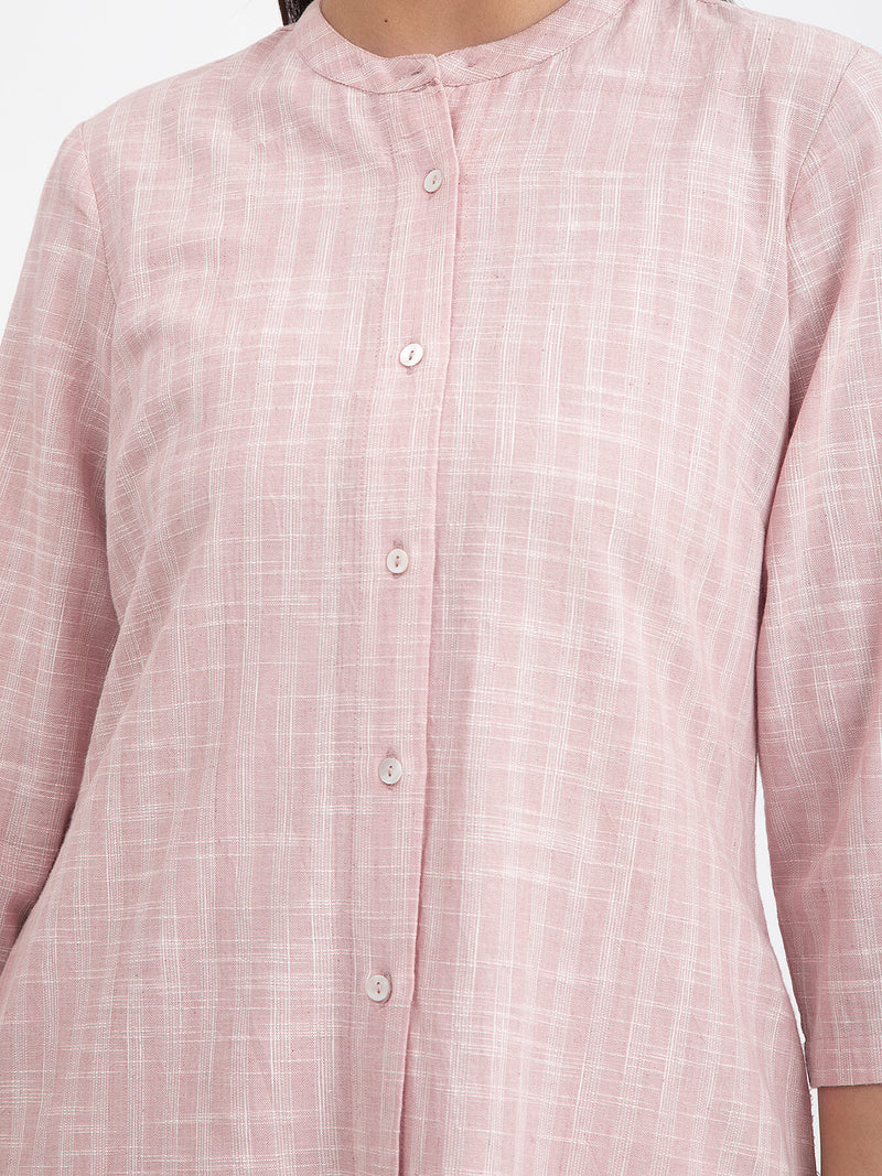 Buy Pink Cotton A line Kurta Online | Pink Fort