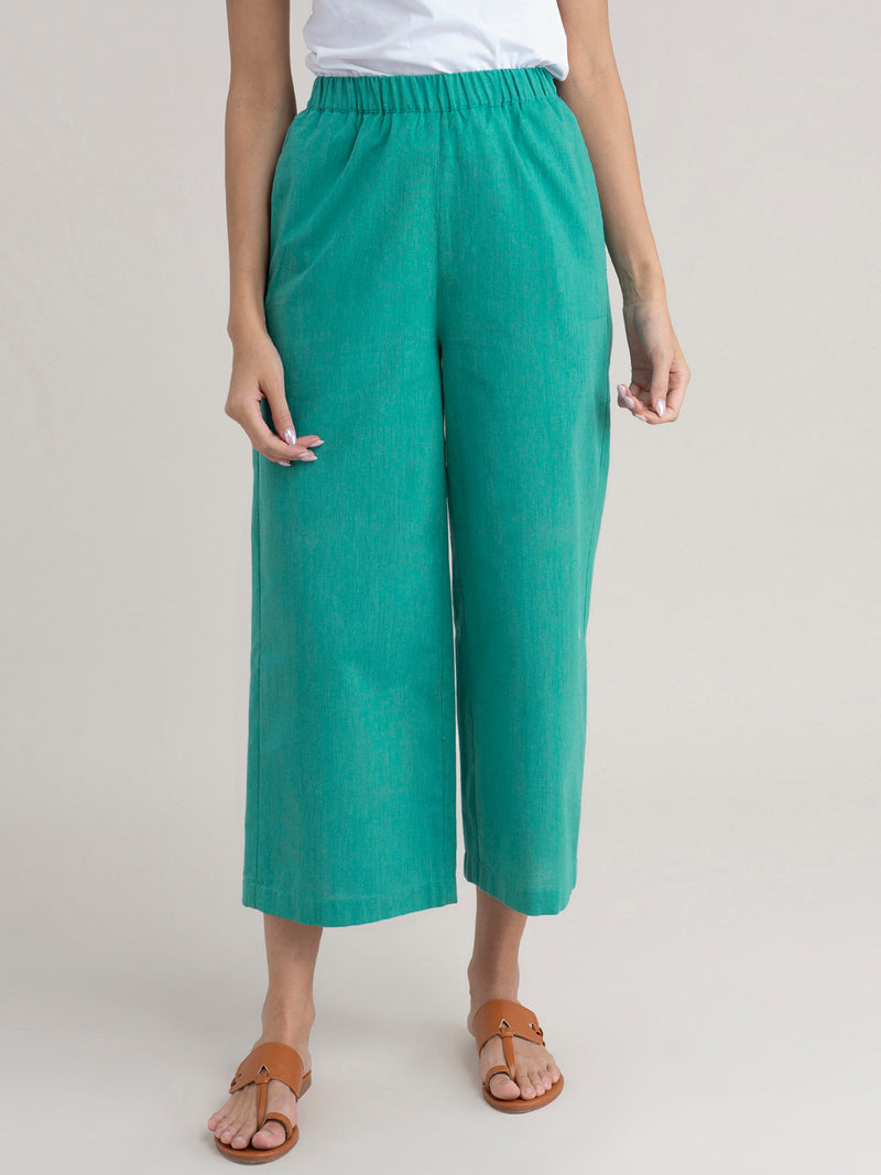 Buy Green And Blue Half & Half Asymmetrical Kurta Set Online | Pinkfort