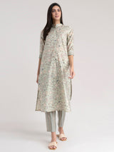 Buy Green Ethnic Motif Kurta Set - Green Online | Pinkfort