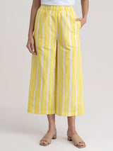 Buy Yellow Stripe Play Shirt Kurta Set Online | Pinkfort