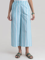 Buy Blue Mix Of Stripes Shirt Kurta Set Online | Pinkfort