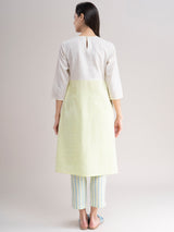 Colour Block Dress Set - Yellow