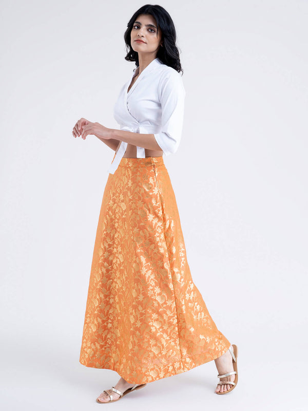 Buy Made to Order Indian Red Brocade Silk Lehenga Skirt for Wedding  Bridesmaid Skirt Maxi Skirt Online in India - Etsy